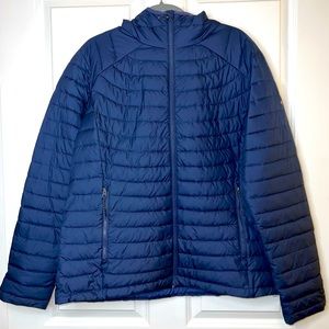 Columbia Women's Powder Lite™ Hooded Jacket, Dark Nocturnal Blue, Omni Heat